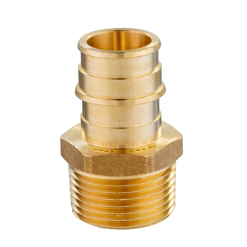 EFIELD (Pack of 5) EFIELD Pex A 3/4"x 3/4" Male NPT Adapter Expansion Brass Fittings ONLY For Pex-A Tubing Connection, ASTM F1960, 5 Pieces,(PEX1960018-5PCS) - Image 2